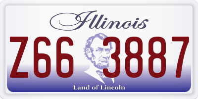 IL license plate Z663887