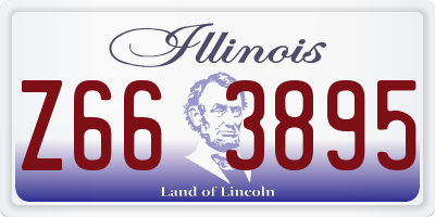 IL license plate Z663895