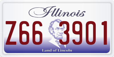 IL license plate Z663901