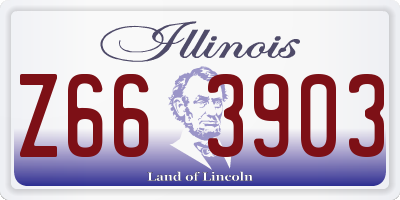 IL license plate Z663903