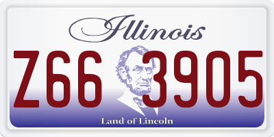 IL license plate Z663905