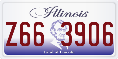 IL license plate Z663906