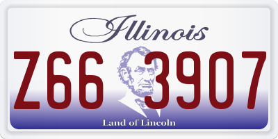 IL license plate Z663907
