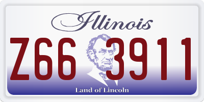 IL license plate Z663911
