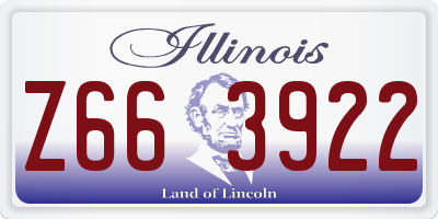 IL license plate Z663922