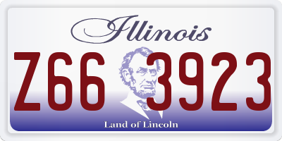IL license plate Z663923
