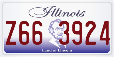 IL license plate Z663924