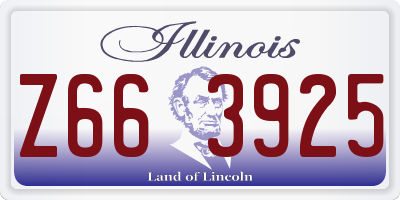 IL license plate Z663925