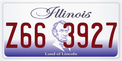 IL license plate Z663927