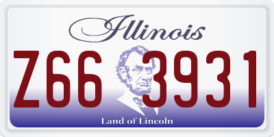 IL license plate Z663931