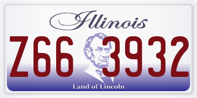 IL license plate Z663932