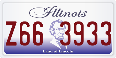 IL license plate Z663933