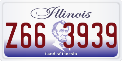 IL license plate Z663939