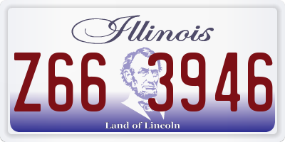 IL license plate Z663946
