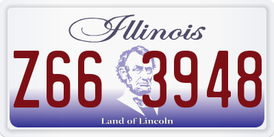 IL license plate Z663948