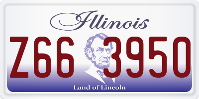 IL license plate Z663950