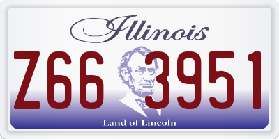IL license plate Z663951