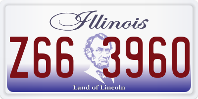 IL license plate Z663960
