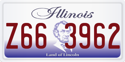 IL license plate Z663962
