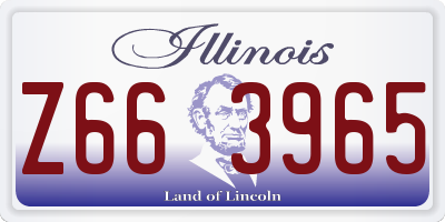 IL license plate Z663965