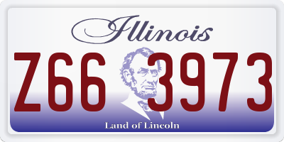 IL license plate Z663973