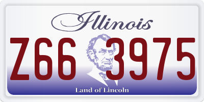 IL license plate Z663975