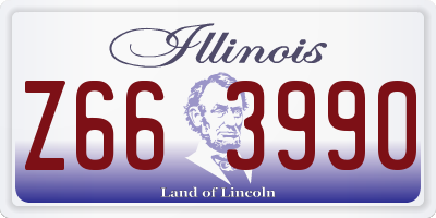 IL license plate Z663990