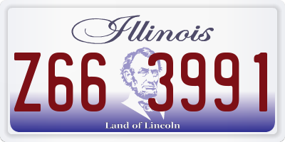 IL license plate Z663991