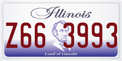 IL license plate Z663993
