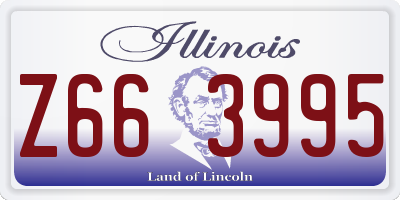 IL license plate Z663995