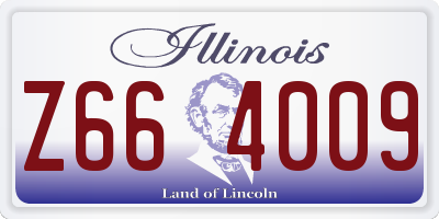 IL license plate Z664009