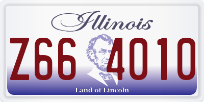 IL license plate Z664010