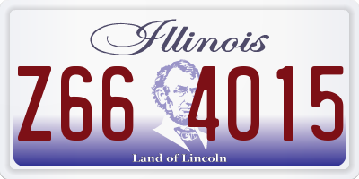 IL license plate Z664015