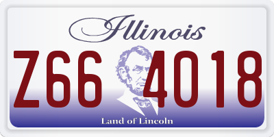 IL license plate Z664018