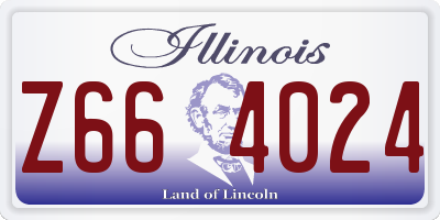 IL license plate Z664024