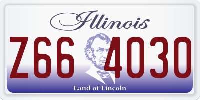 IL license plate Z664030