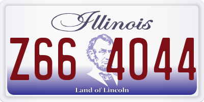 IL license plate Z664044