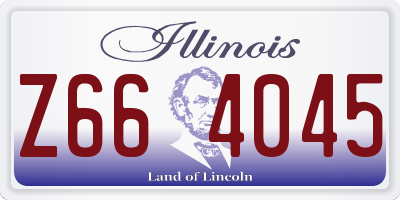 IL license plate Z664045