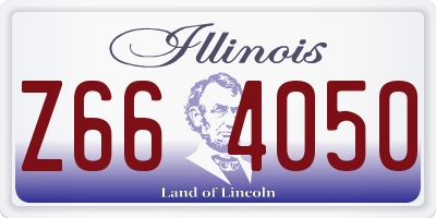 IL license plate Z664050