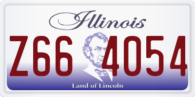 IL license plate Z664054
