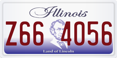 IL license plate Z664056