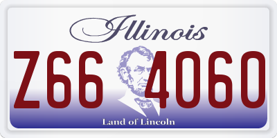 IL license plate Z664060