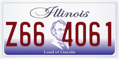 IL license plate Z664061