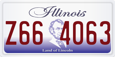 IL license plate Z664063