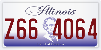 IL license plate Z664064