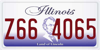 IL license plate Z664065