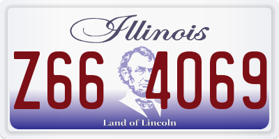 IL license plate Z664069