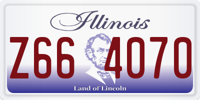 IL license plate Z664070