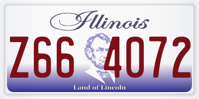 IL license plate Z664072