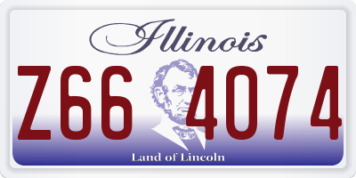 IL license plate Z664074